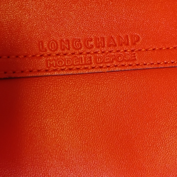 Longchamp Le Pliage Cuir Leather Satchel Handbag Purse - Picture 4 of 15